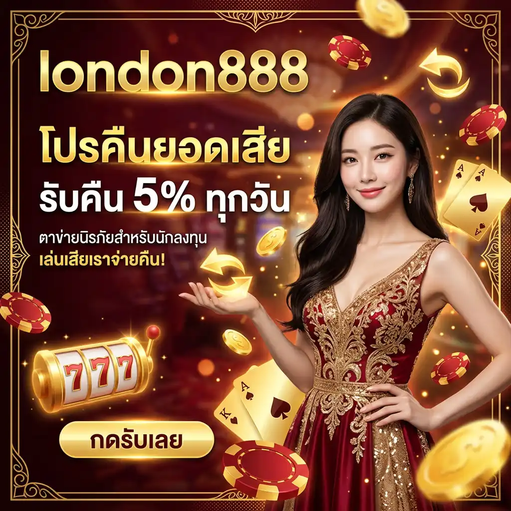 โปรโมชั่น คืนยอดเสีย 5% ทุกวัน